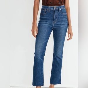Madewell Cali Demi-Boot/Kick-flare Jean, size 26, blue
